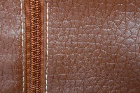 Zip of leather wallet Stock Photos