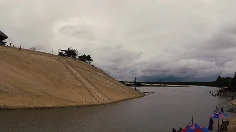 Zip Line Dune Stock Footage 194450025