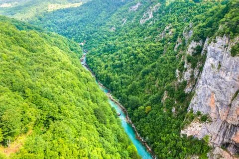 Zip line in mountains Stock Photos