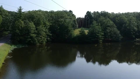 Zip Line over water 動画素材 133971477