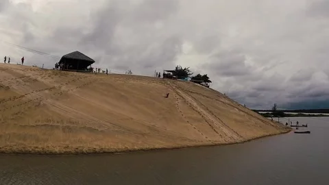 Zip Lining Attraction Stock Footage 194450381