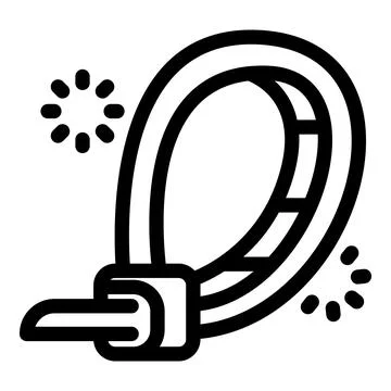 Zip tie fastening tool securing with light effect, illustration of a reliab.. 스톡 일러스트