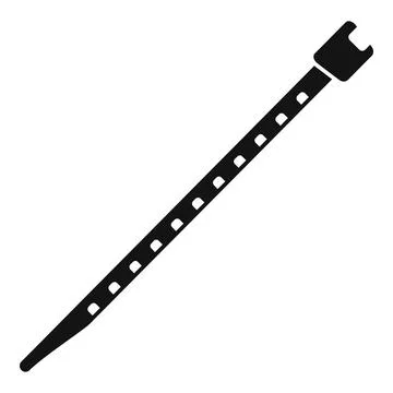 Zip tie plastic fastener cable tie icon illustration Stock Illustration