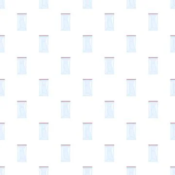 Ziplock plastic bag pattern seamless packaging background Stock Illustration