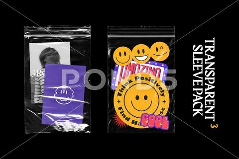 Ziplock Plastic Bag Textures Modello PSD