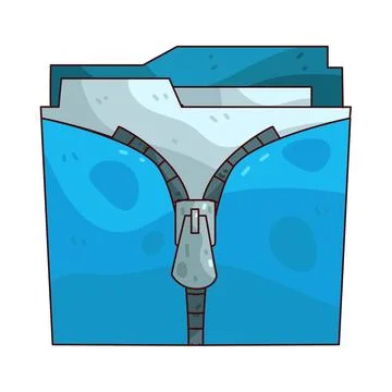 Zipped Folder illustration Stock Illustration