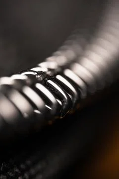 Zipper close up looking like pattern Stock Photos