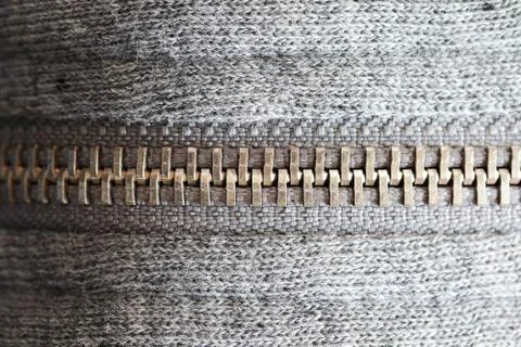 Zipper close up Stock Photos