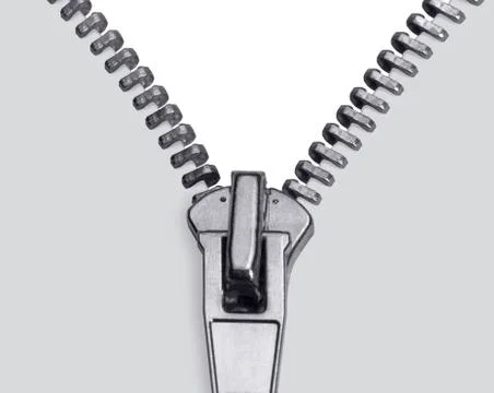 Zipper closeup Stock Photos