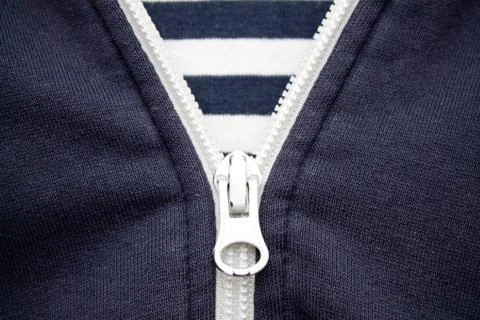 Zipper closeup Stock Photos