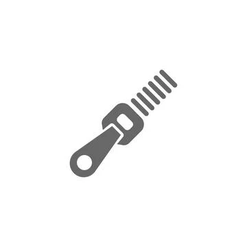 Zipper icon flat design illustration template Stock Illustration