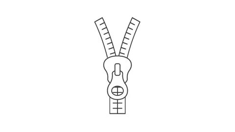 Zipper icon Stock-Footage 342490183