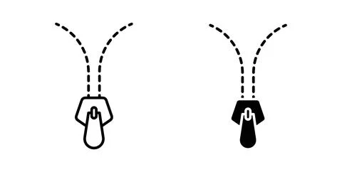 Zipper icon Illustration designs pack for Web Stock Illustration