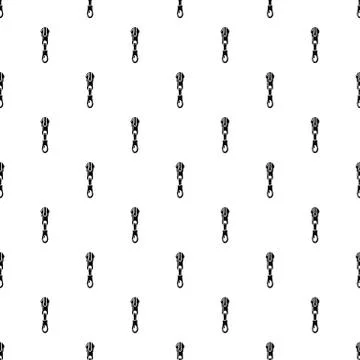 Zipper icon, simple style Illustrazione stock