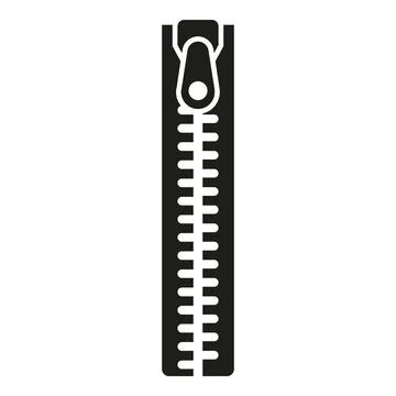 Zipper icon simple vector. Wool knit Illustrazione stock