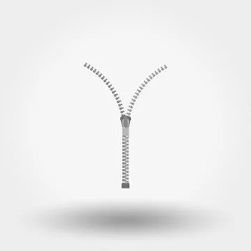 Zipper. Icon. Vector. Flat. Stock Illustration