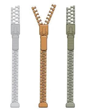 Zipper Stock Illustration