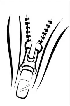 Zipper Ilustração Stock