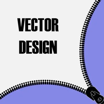 Zipper isolated on background 스톡 일러스트