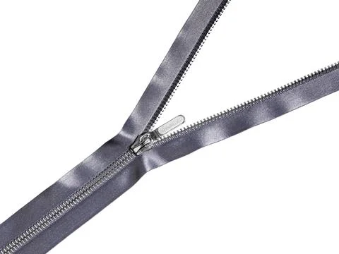 Zipper isolated on white Stock Photos