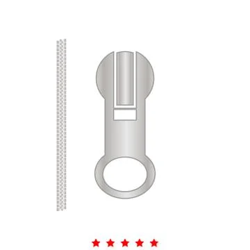 Zipper it is icon . 스톡 일러스트