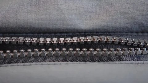 Zipper on the jacket Stock Footage 121312180