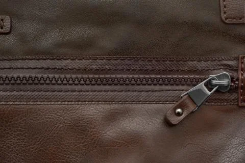 Zipper leather texture Stock Photos