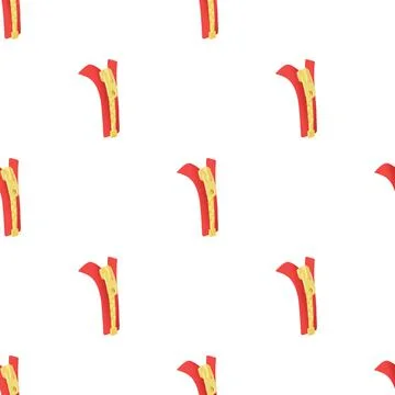 Zipper with lock pattern seamless vector Stock Illustration