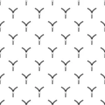 Zipper with lock pattern vector Stock Illustration