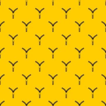 Zipper with lock pattern vector Stock Illustration