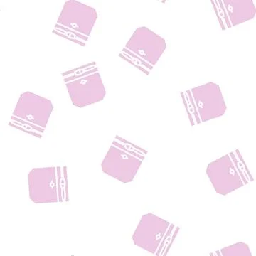 Zipper lock pocket glyph vector seamless pattern イラスト素材