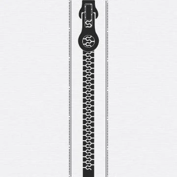 Zipper locked position light Stock Illustration