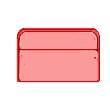 Zipper makeup bag cartoon vector illustration Stock Illustration