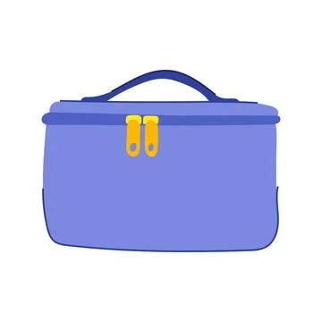 Zipper makeup bag cartoon vector illustration Stock Illustration