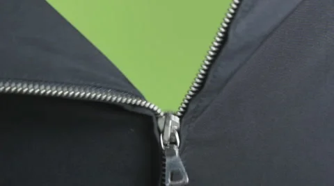 Zipper opening Stock Footage