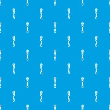 Zipper pattern seamless blue Stock Illustration