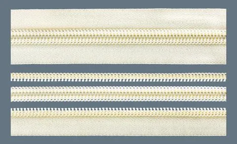 Zipper set isolated Stock Photos