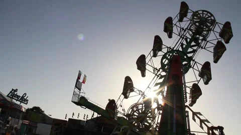 The Zipper stands alone with nobody on it Stock Footage 154568709