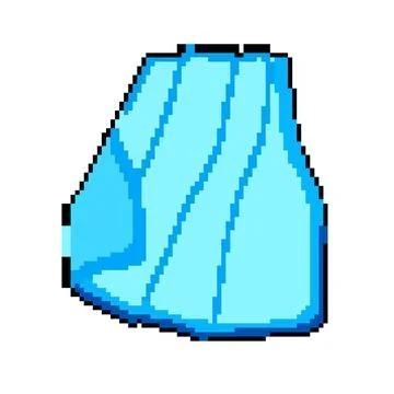 Zipper throw blanket pixel art vector illustration Stock Illustration