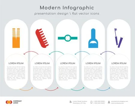 Zipper tool infographics design Stock Illustration