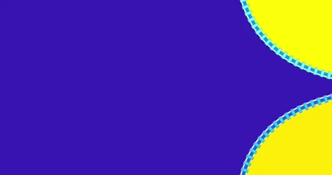 Zipper transition wipe horizontal yellow blue red isolated background Stock Footage 277273202
