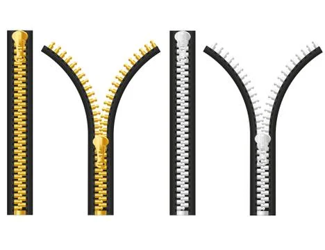 Zipper vector illustration Illustrazione stock