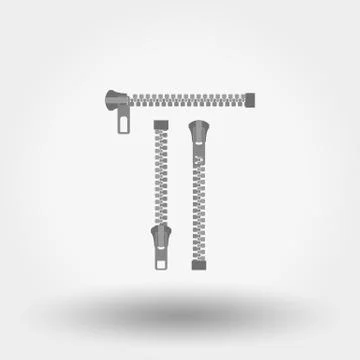 Zipper. Vector illustration Stock Illustration