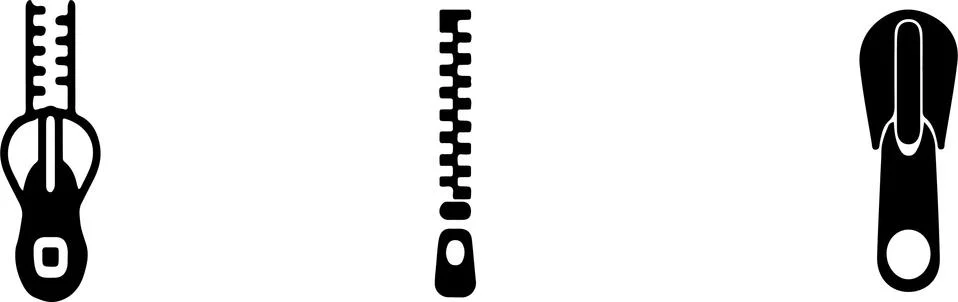Zipper vector illustration isolated on background Illustrazione stock