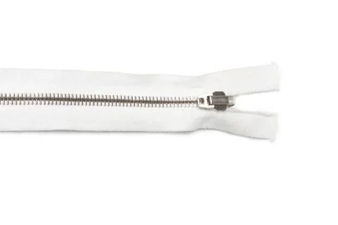 Zipper on white background Stock Photos