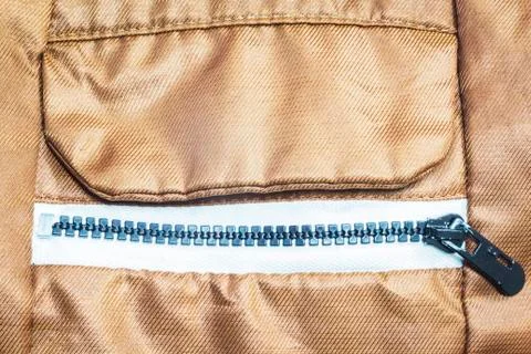 Zippered pocket. 库存照片