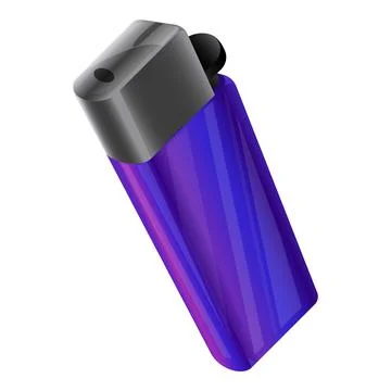 Zippo lighter icon cartoon vector. Cigarette fire Stock Illustration