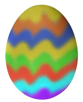 Ziz-zag Easter Egg Stock Illustration