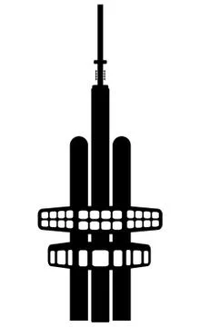 Zizkov Tower transmitter Stock Illustration