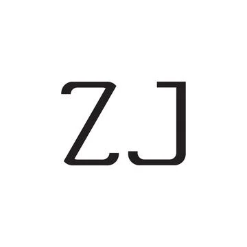 Zj initial letter vector logo icon Stock Illustration
